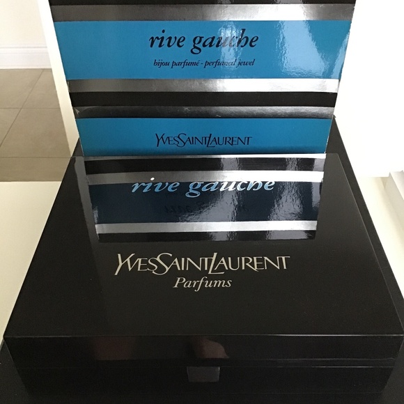 YSL Rive Gauche signature perfumed jewel necklace with original YSL box - Picture 4 of 13